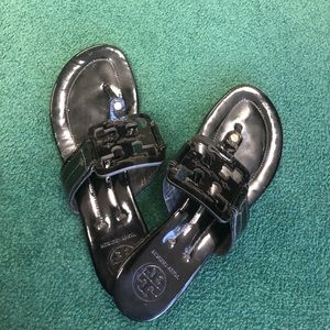 Patent Leather Square Tory Burch Sandals